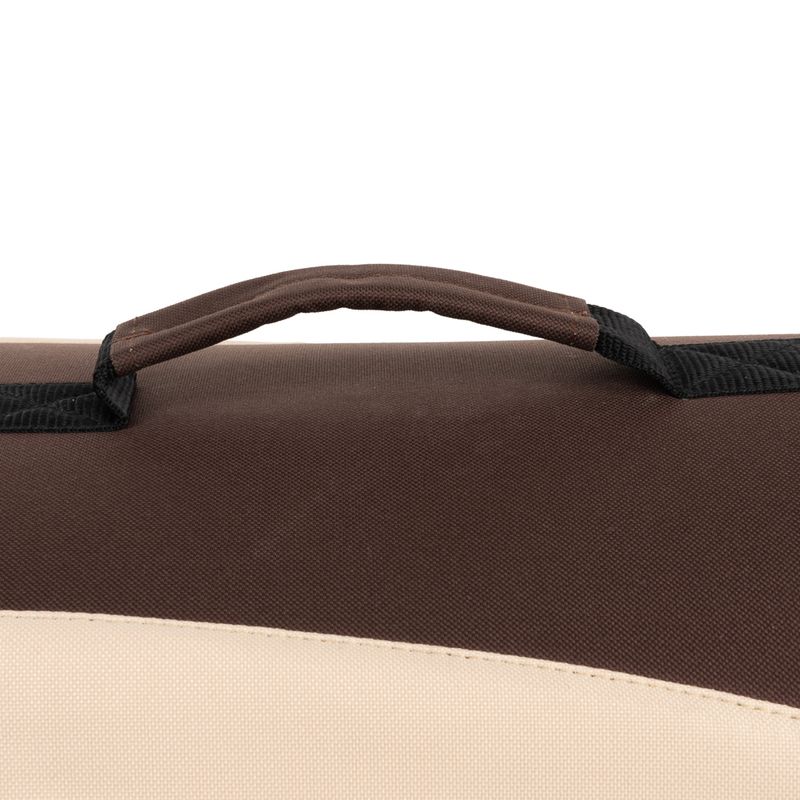 Pet Carrier Brown & Beige: 54 x 26 x 30cm (L x W x H)