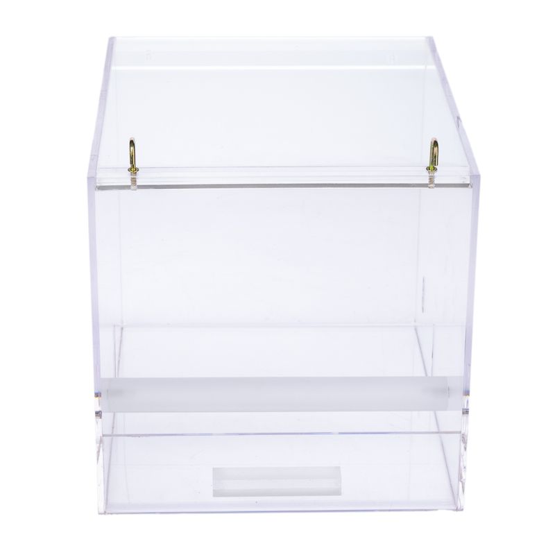 TIAKI No-Mess Acrylic Bird Feeder Size S: 13 x 14 x 13cm (L x W x H)