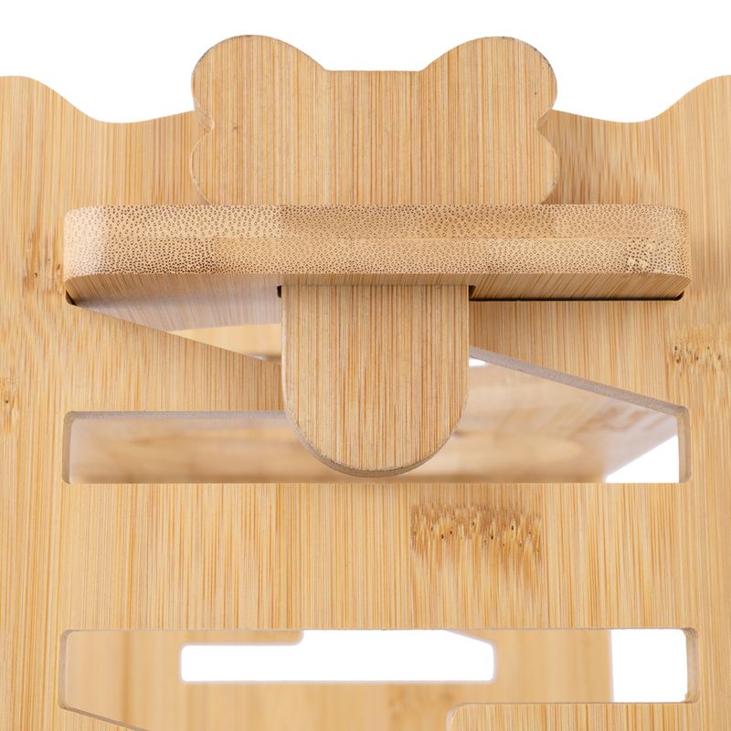 Modern Living Ubud Double Bowl with Bamboo Stand 550ml