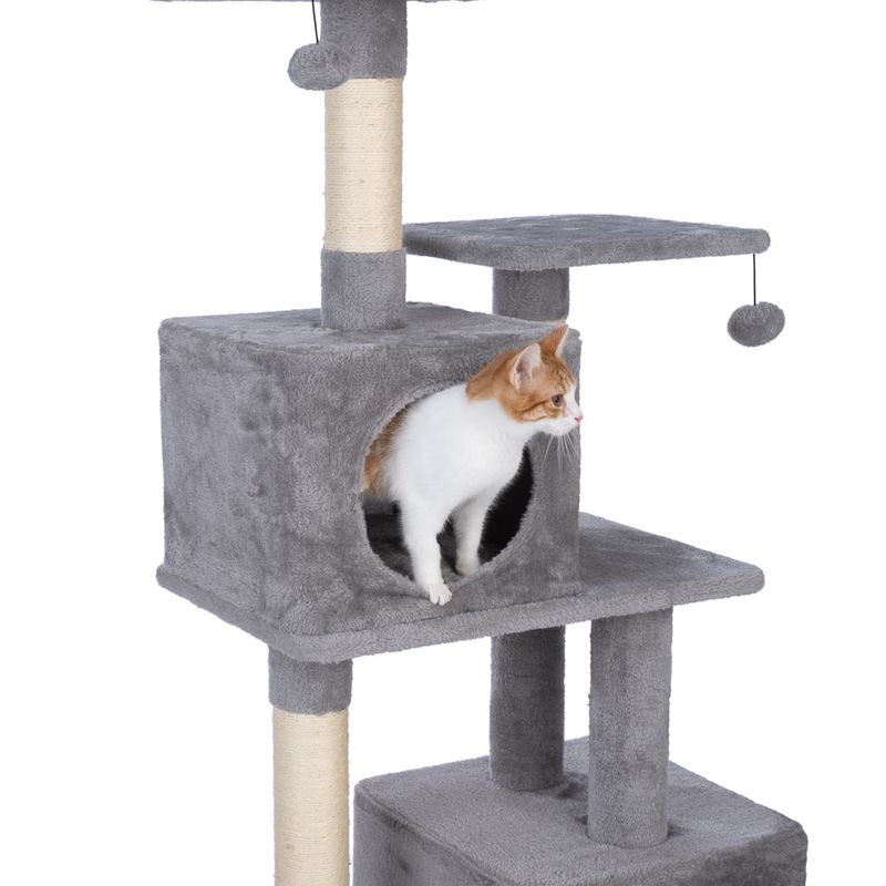 zooplus Basics Scratching Tree - Large Grey