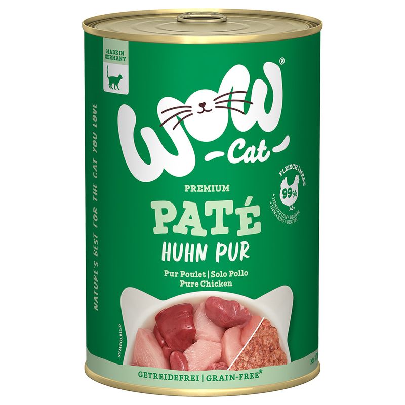 WOW Cat Adult Paté Saver Pack 12 x 400g Chicken & Salmon