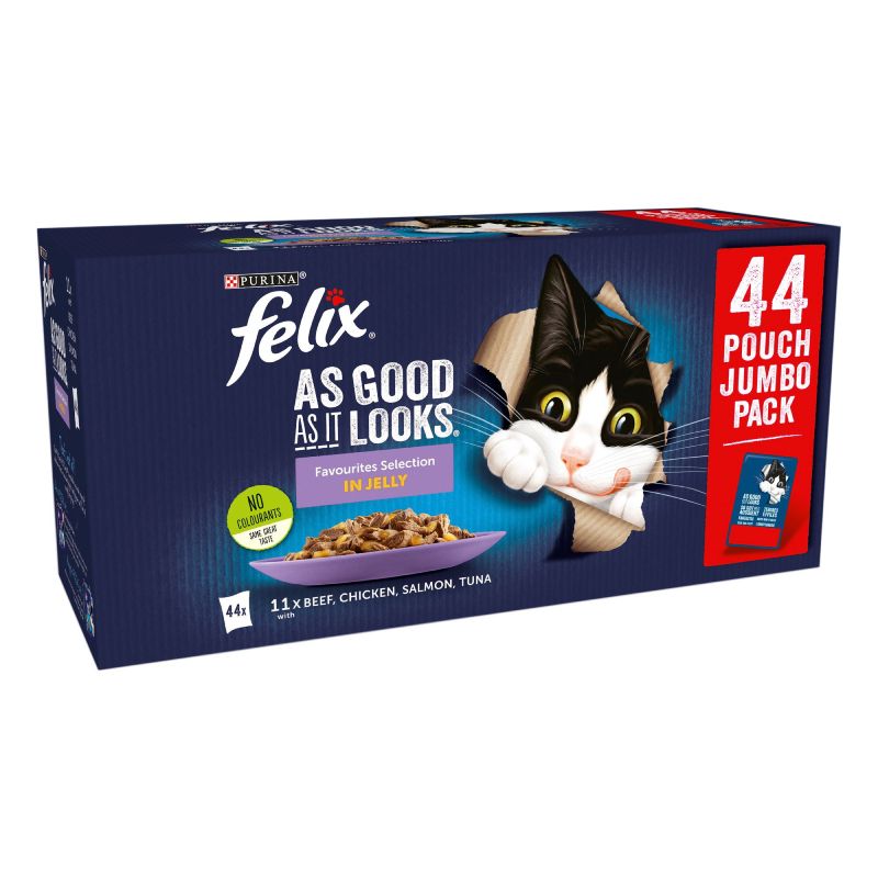 Felix As Good As It Looks Pouches In Jelly 88 x 85g Meat Menus