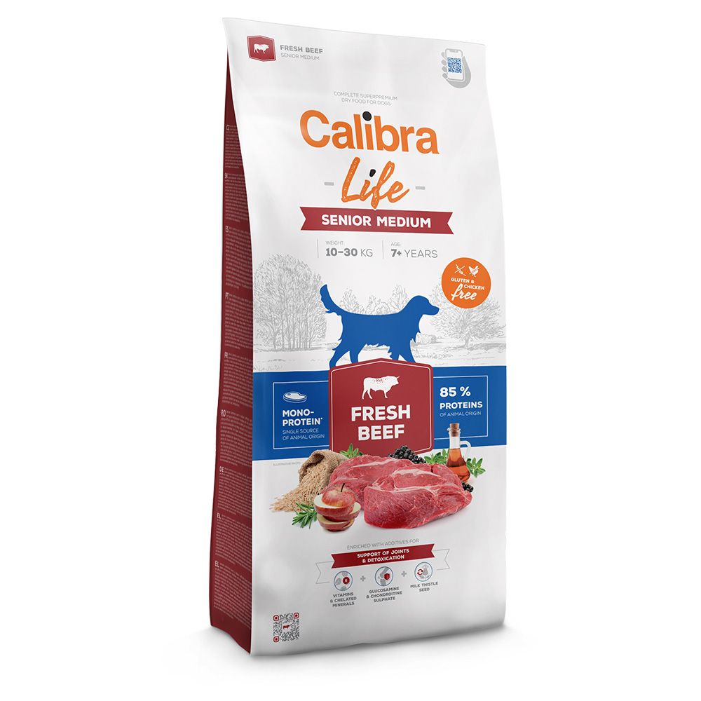Calibra Dog Life Senior Medium Fresh Beef 12kg
