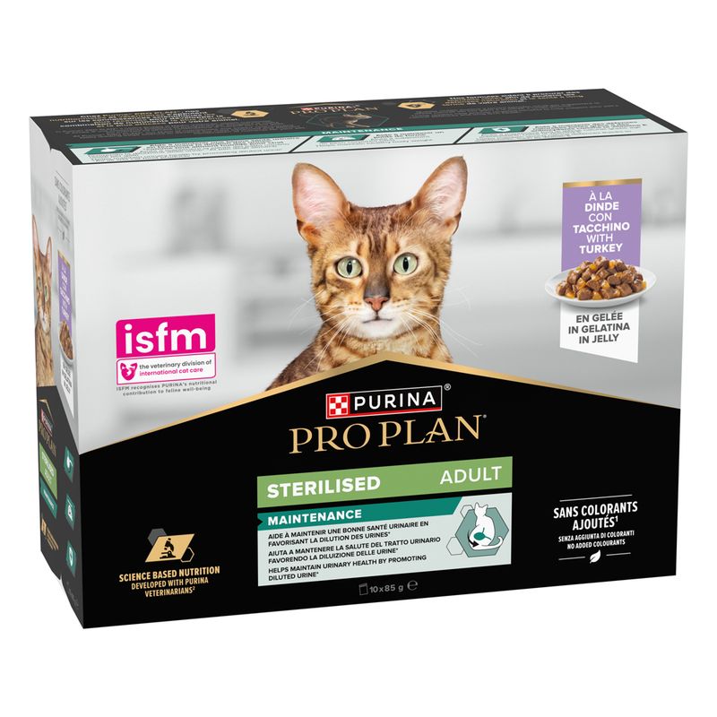 PURINA PRO PLAN Sterilised Adult Maintenance 10 x 85g Turkey