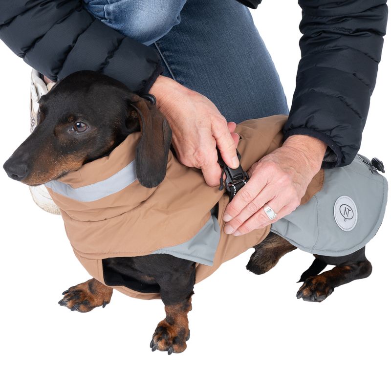 Nomad Tales Bloom Dog Coat - Warm Taupe approx. 30cm (Back Length)