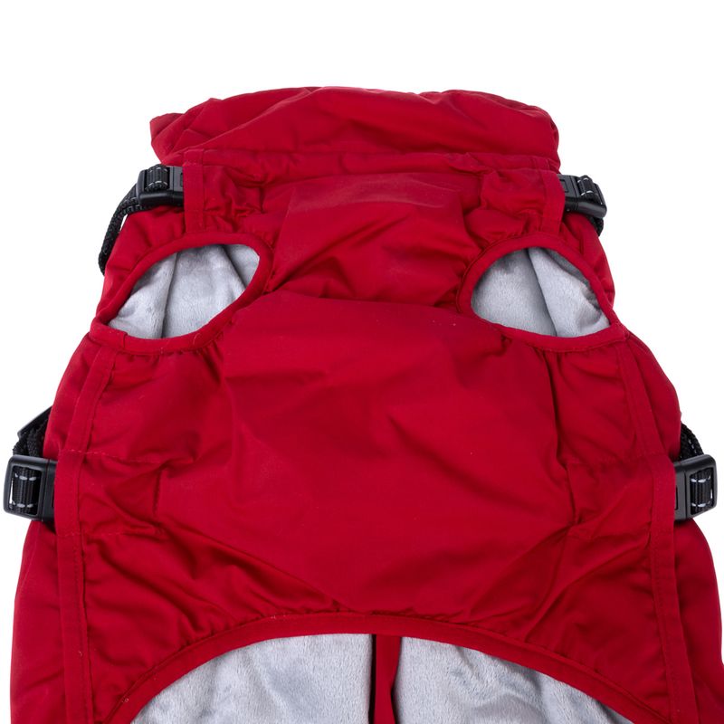 TIAKI Arkon Dog Coat with Harness - Red approx. 35cm (Back Length)