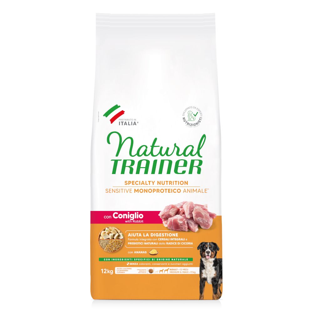 Natural Trainer Sensitive Adult Medium & Maxi with Rabbit 12 kg