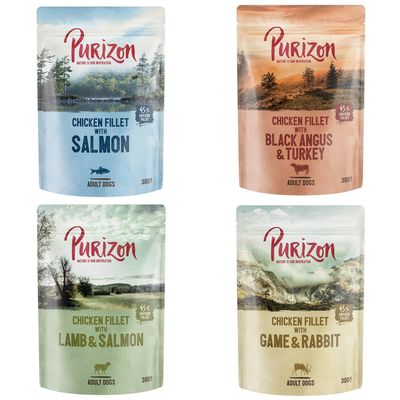 Purizon Adult 6 x 300g Mixed Pack: 4 Varieties