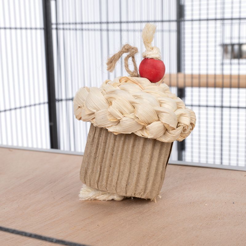 TIAKI Celebration Cupcake Small Animal Toy 7.5 x 10cm (diameter x H)