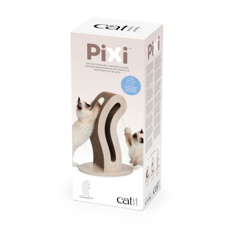 Catit PIXI Cat Tail-Shaped Scratching Sculpture 45 x 23 x 58 cm (L x W x H)
