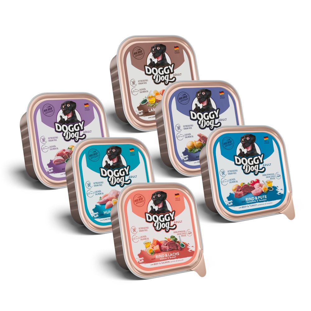 Doggy Dog Adult 6 x 150g Mixed Pack (6 Varieties)