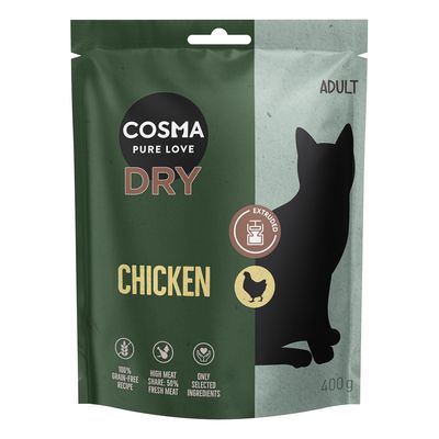 Cosma Extruded Chicken Dry Food 400g
