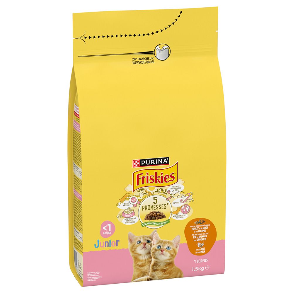 PURINA Friskies Junior Cat with Chicken, Turkey & Vegetables 1.5kg