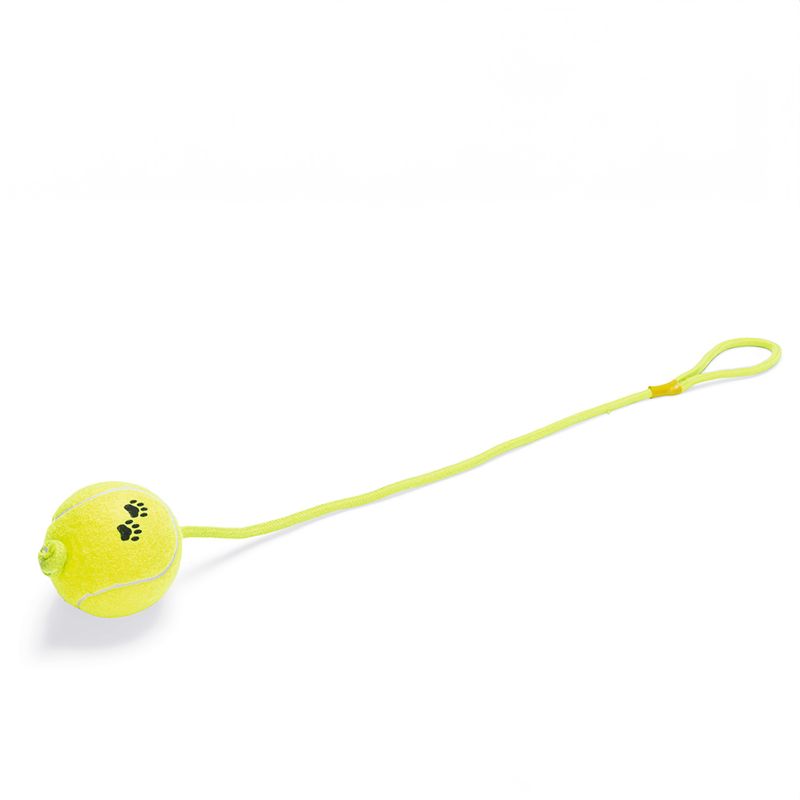 Karlie Tennis Ball with Rope approx. 8 x 18cm (diameter x H)