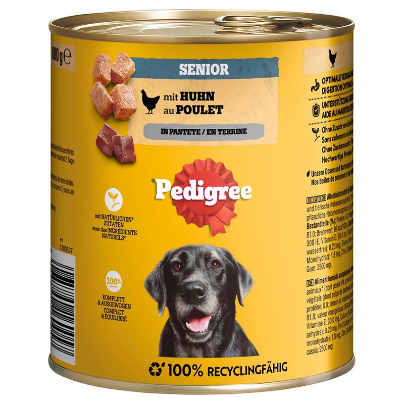 Pedigree Classic 12 x 800g Beef, Lamb & Chicken in Pâté
