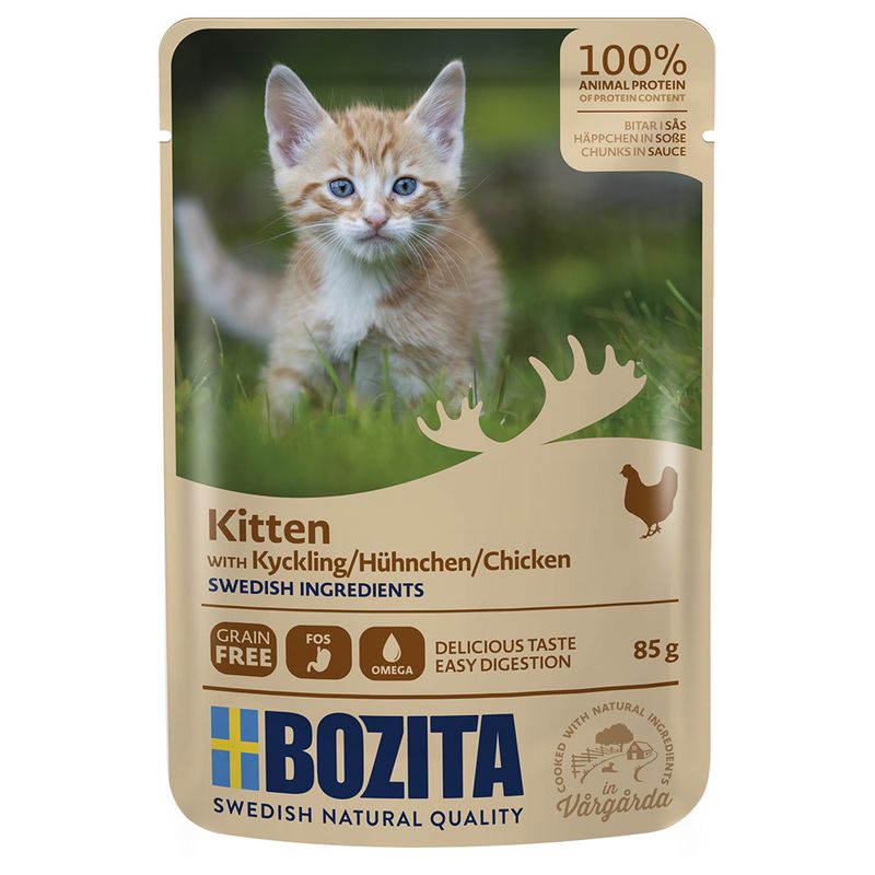 Bozita Morsels in Sauce Kitten 12 x 85 g Chicken