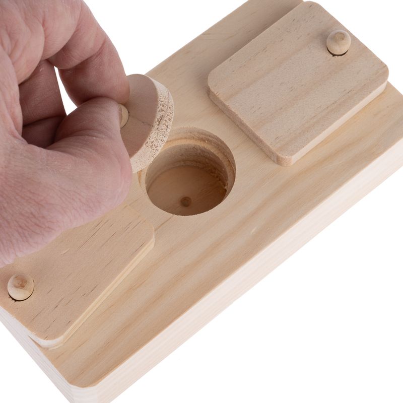 TIAKI Natural Wood Intelligence Toy 16 x 8 x 3.5 cm (L x W x H)