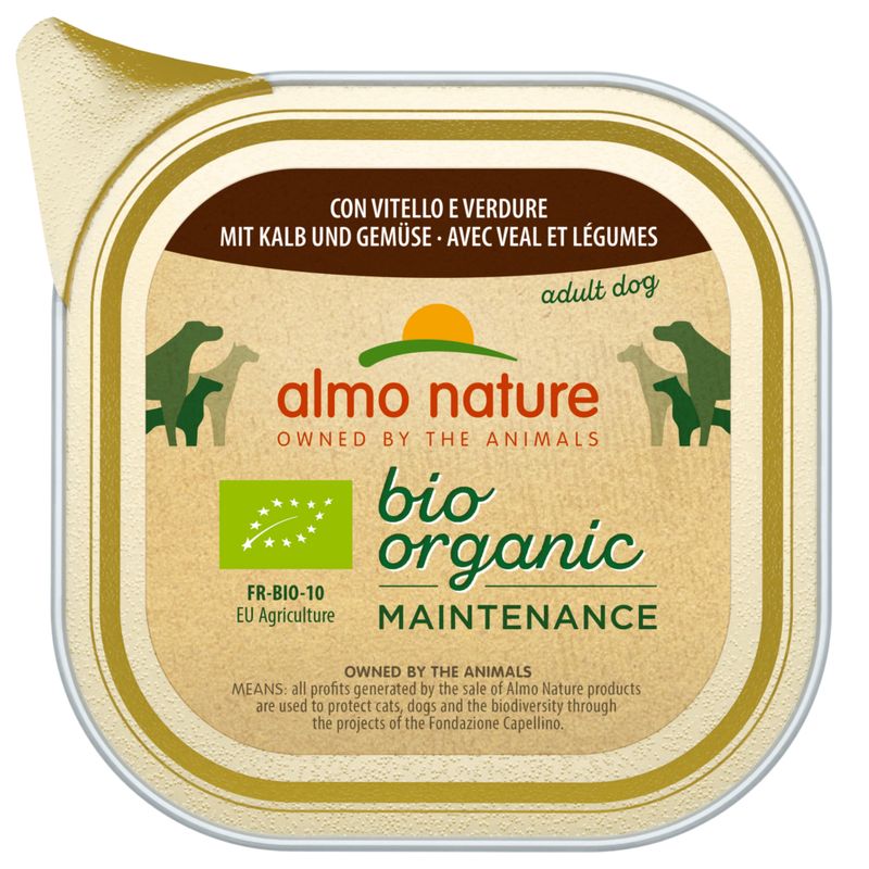 Almo Nature BioOrganic Maintenance 6 x 100g Organic Chicken & Organic Vegetables