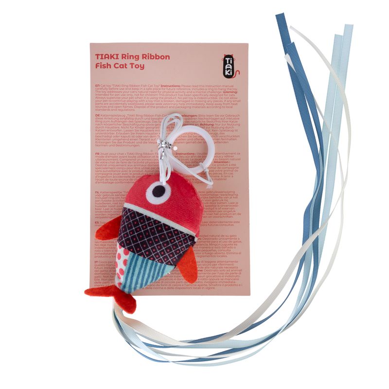 TIAKI Fish Cat Dangler Toy with Finger Ring 1 Toy