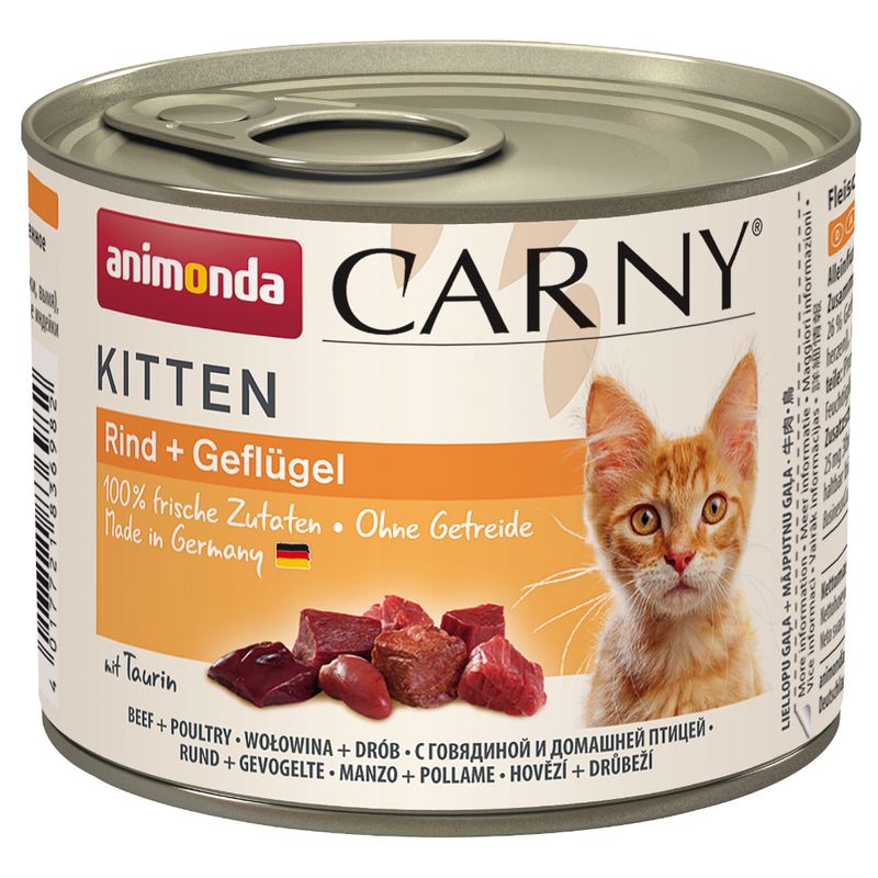 animonda Carny Kitten 12 x 200g Beef & Turkey