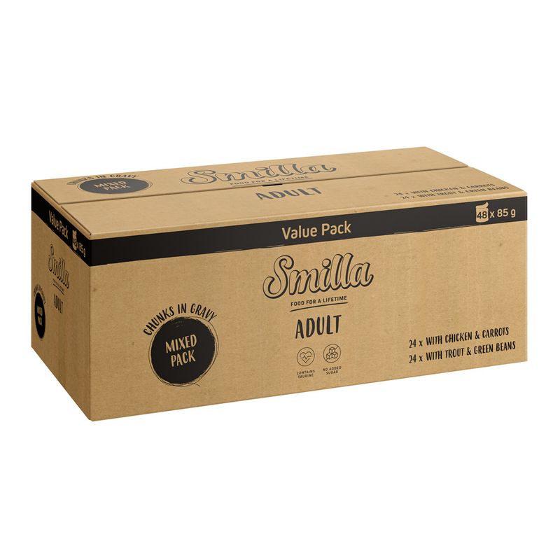 Smilla Adult Pouches Chunks with Vegetables Trial Pack (4 x 85g)
