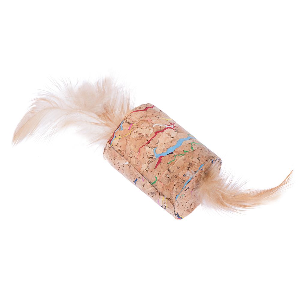 TIAKI Cat Toy Feather Cork with Catnip 1 piece