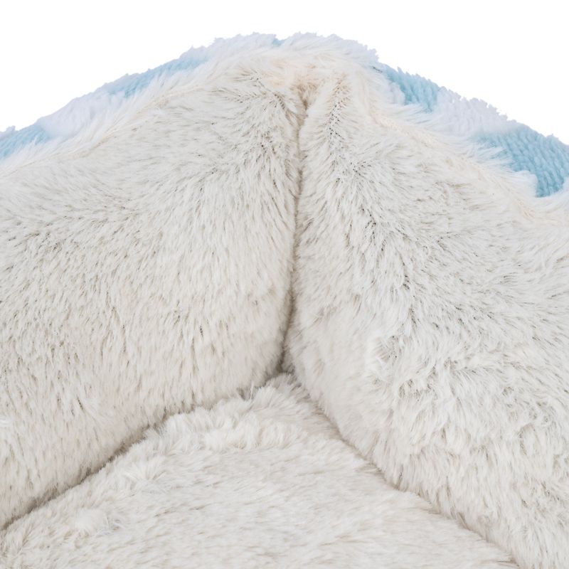 zooplus Basics Fluffy cuddly bed blue