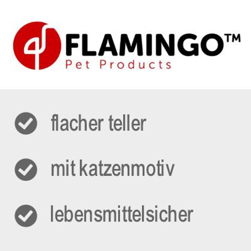 Flamingo Ceramic Plate Cat Ravi 80 ml, Ø 13,5 x H 2 cm