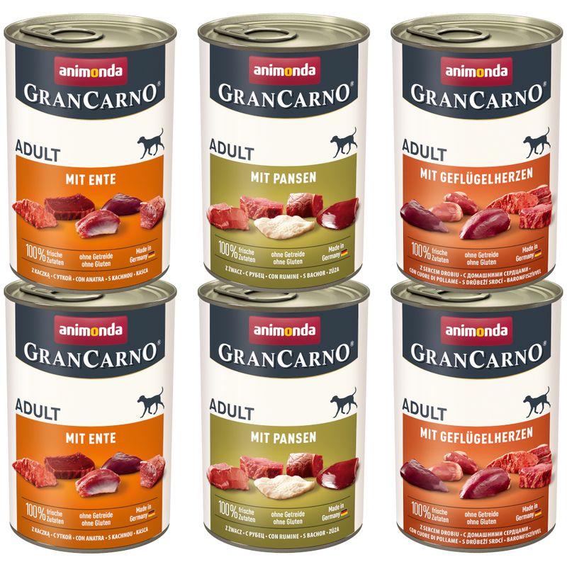 animonda GranCarno Original Saver Pack 24 x 400g Salmon & Spinach