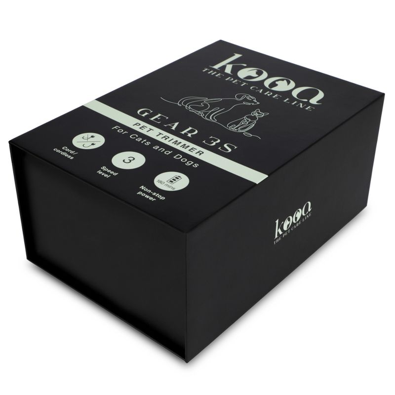 kooa GEAR 3S Battery-Operated Clippers Complete Set