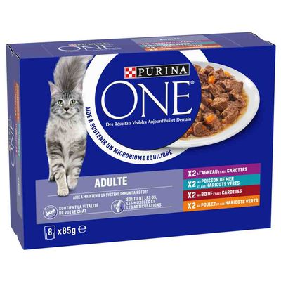 Purina ONE Adult Saver Pack 16 x 85g Mixed Pack (4 Varieties)