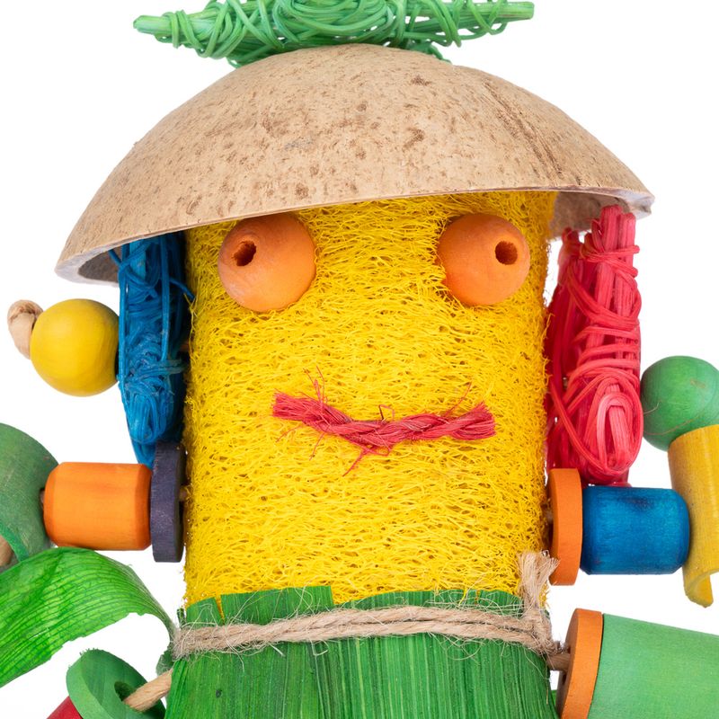 TIAKI Vogelspielzeug Luffa-Männchen approx. 30 x 16 x 10cm (L x W x H)