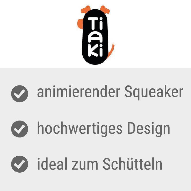 TIAKI Dog Toy Dachshund Cooper L 28 x W 10 x H 23 cm