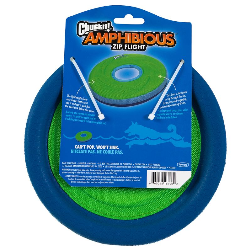 CHUCKIT! Zipflight Dog Toy Size M: 21.6cm (diameter)