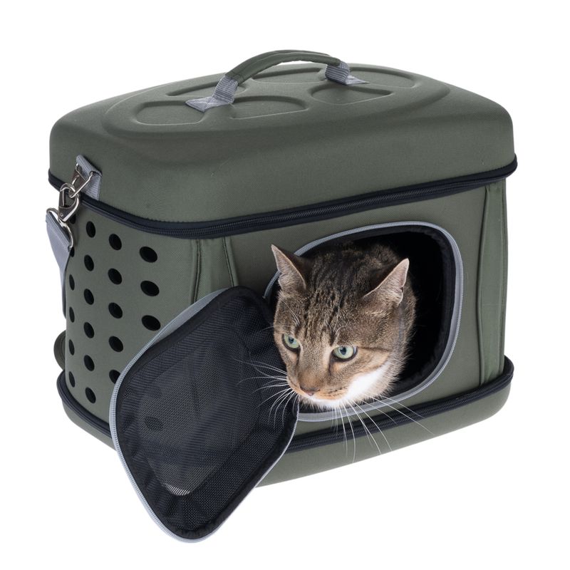 Collapsible Transport Case Grey & Orange: 42 x 32 x 30cm (L x W x H)