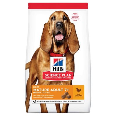 Hill’s Science Plan Mature Adult 7+ Light Medium with Chicken 2.5kg