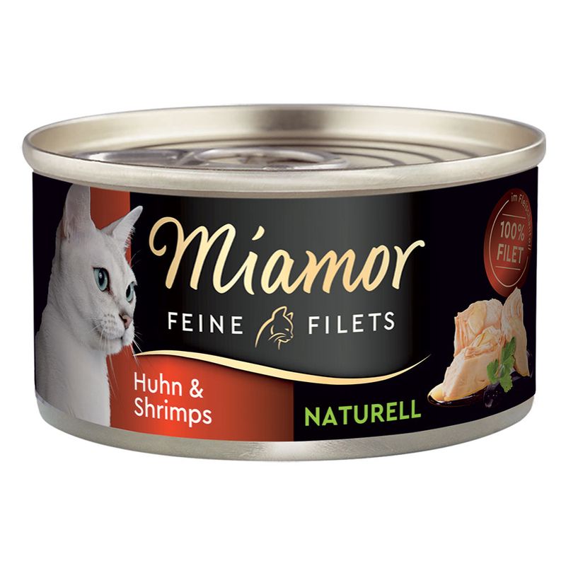 Miamor Fine Fillets Naturelle 6 x 80g Pure Chicken