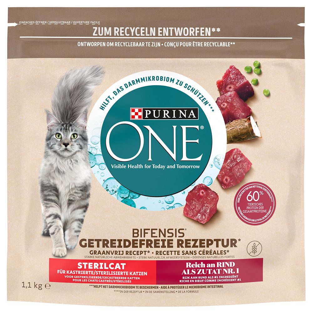 PURINA ONE Grain Free Sterilised Beef 1.1kg
