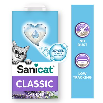 Sanicat Classic Lavender Cat Litter 16l