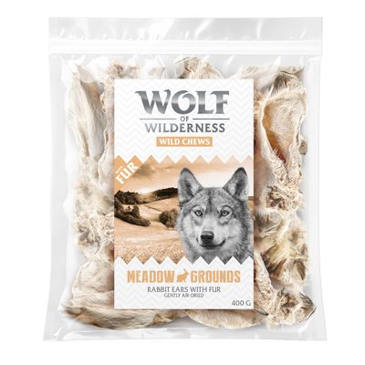 Wolf of Wilderness Dried Rabbit Ears with Fur 200g (approx. 10 pcs)