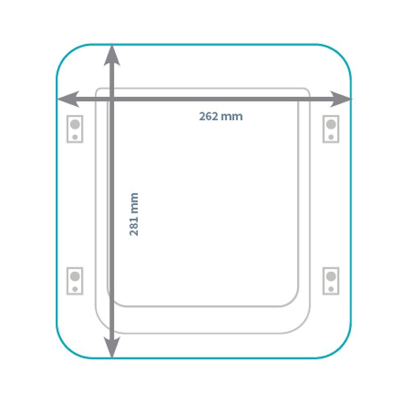 SureFlap Microchip Pet Flap White Pet Door