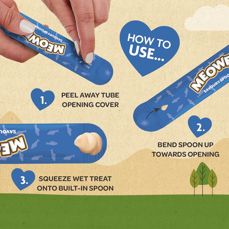 Meowee! Savoury Spoonables 8 x 14g Tuna