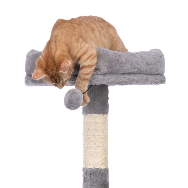 zooplus Basics Scratching Tree - Small Grey