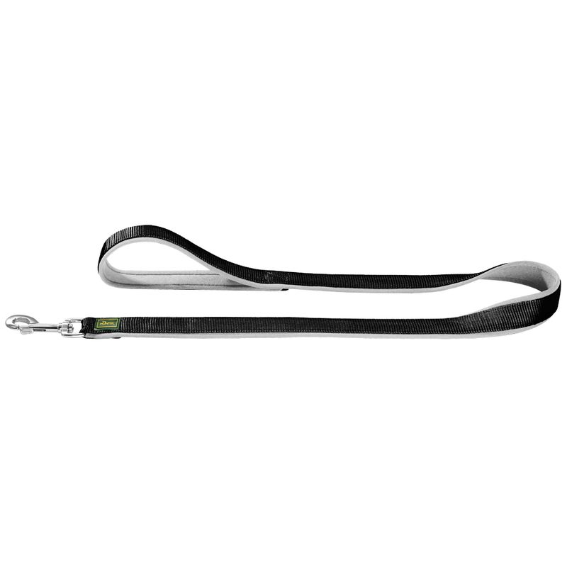 HUNTER Neoprene Lead – black/ grey 200cm, adjustable