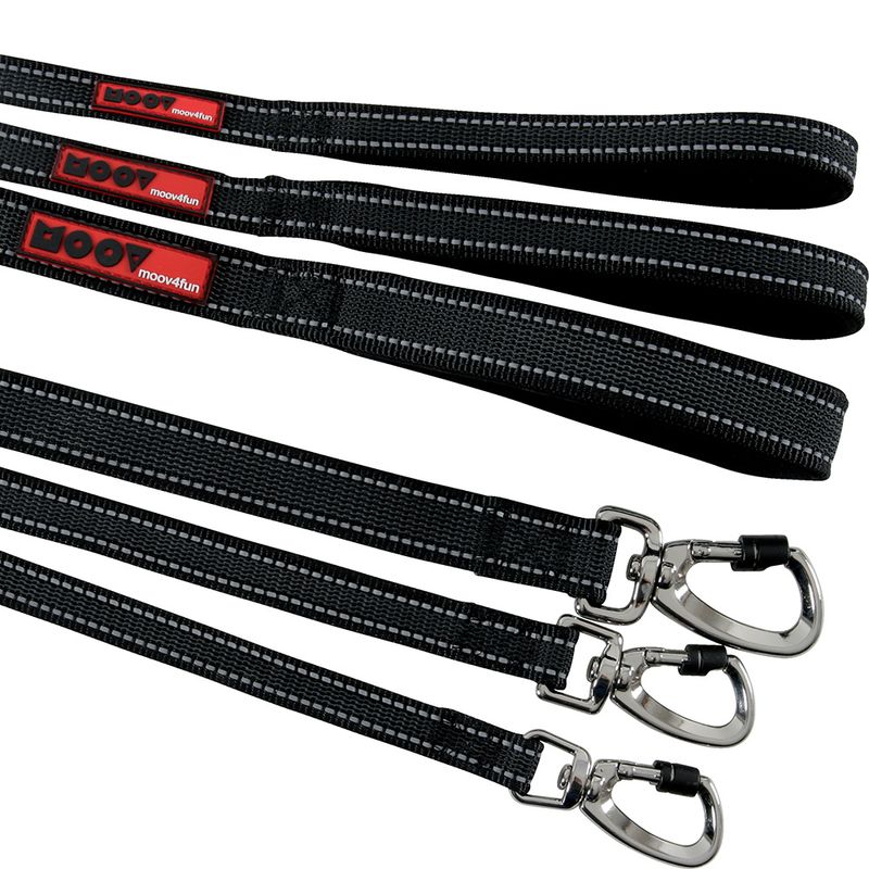 Zolux Moov Dog Lead – Black 120cm x 20mm (L x W)