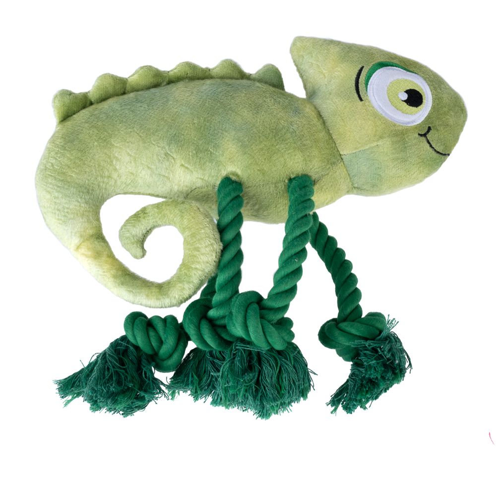 TIAKI Pedro the Chameleon Dog Toy approx. 28 x 15 x 6cm (L x W x H)