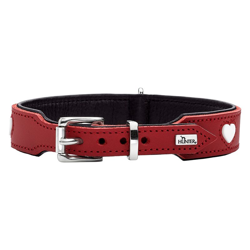 HUNTER Love Collar - Red Size 47: 38 - 44 cm Neck Circumference
