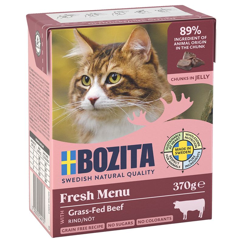 Bozita Tetra Chunks in Jelly 6 x 370g Minced Beef