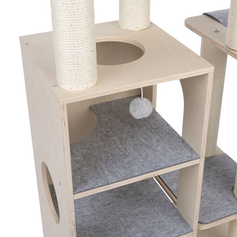 Modern Living Roca Cat Scratching Tree Light Grey