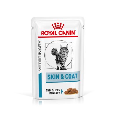 Royal Canin Veterinary Feline Skin & Coat in Gravy 12 x 85g